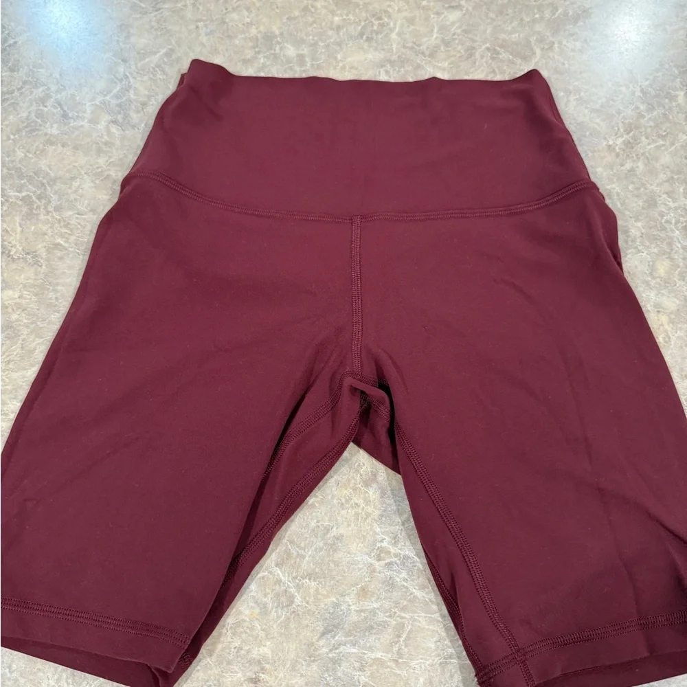 lululemon athletica High-Rise Bike Shorts in Deep Burgundy